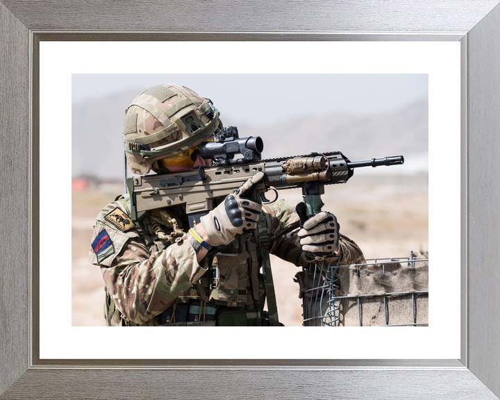 British Army Household Cavalry Corporal SA80 A3 Kabul 2018