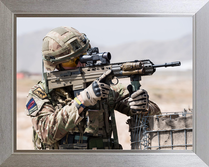 British Army Household Cavalry Corporal SA80 A3 Kabul 2018