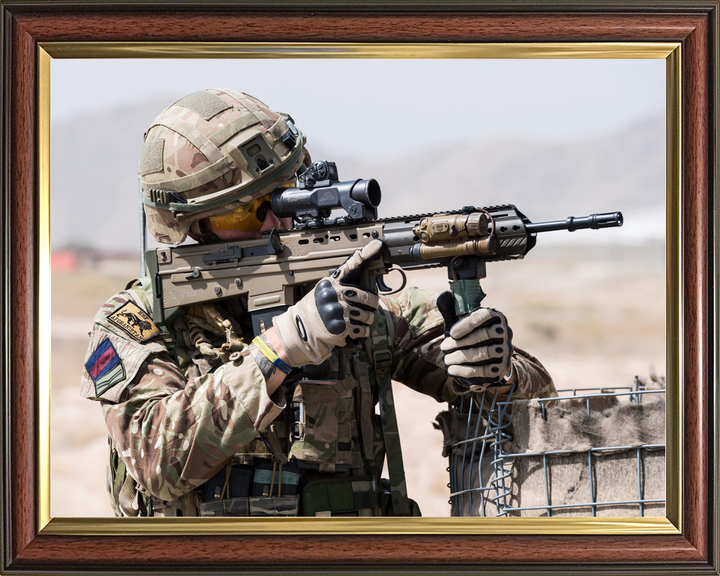 British Army Household Cavalry Corporal SA80 A3 Kabul 2018