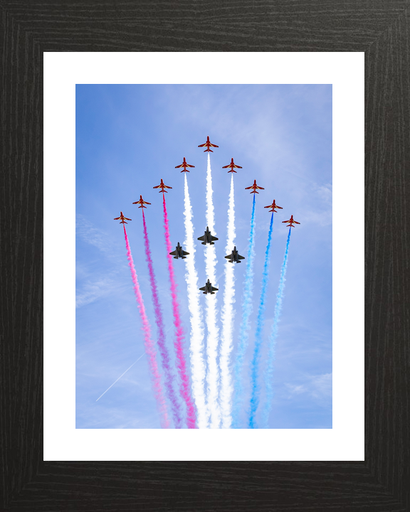 RAF Red Arrows With F-35B Lightning Jets Flyover 2026 Photo Print - Posters, Prints, & Visual Artwork - by Hampshire Prints (image 2 of 9)