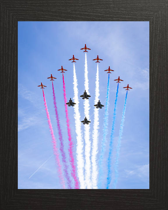 RAF Red Arrows With F-35B Lightning Jets Flyover 2026 Photo Print - Posters, Prints, & Visual Artwork - by Hampshire Prints (image 3 of 9)