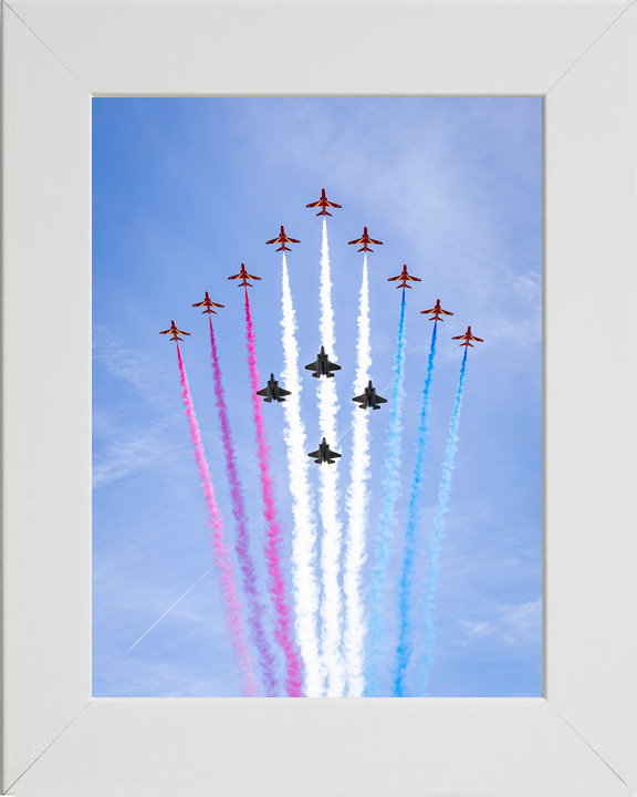 RAF Red Arrows With F-35B Lightning Jets Flyover 2026 Photo Print - Posters, Prints, & Visual Artwork - by Hampshire Prints (image 5 of 9)