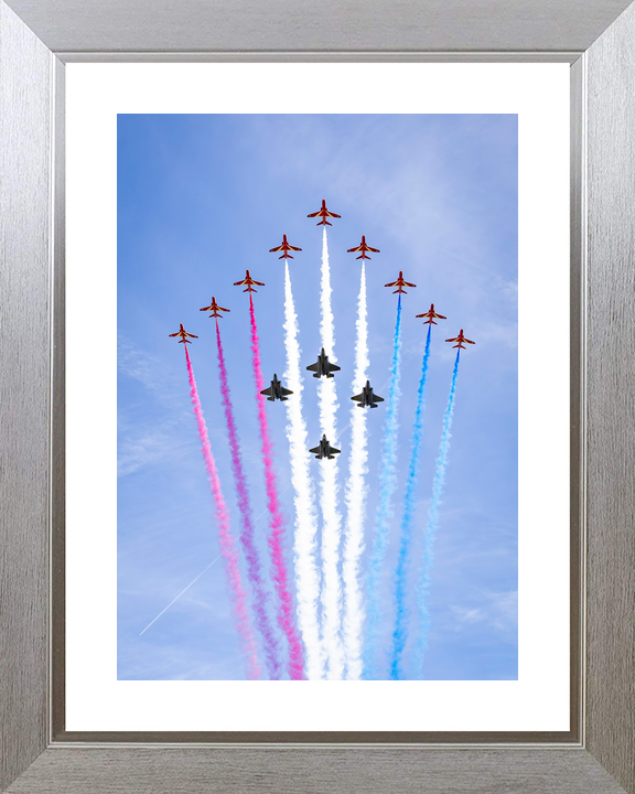 RAF Red Arrows With F-35B Lightning Jets Flyover 2026 Photo Print - Posters, Prints, & Visual Artwork - by Hampshire Prints (image 6 of 9)