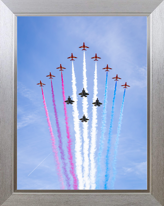 RAF Red Arrows With F-35B Lightning Jets Flyover 2026 Photo Print - Posters, Prints, & Visual Artwork - by Hampshire Prints (image 7 of 9)