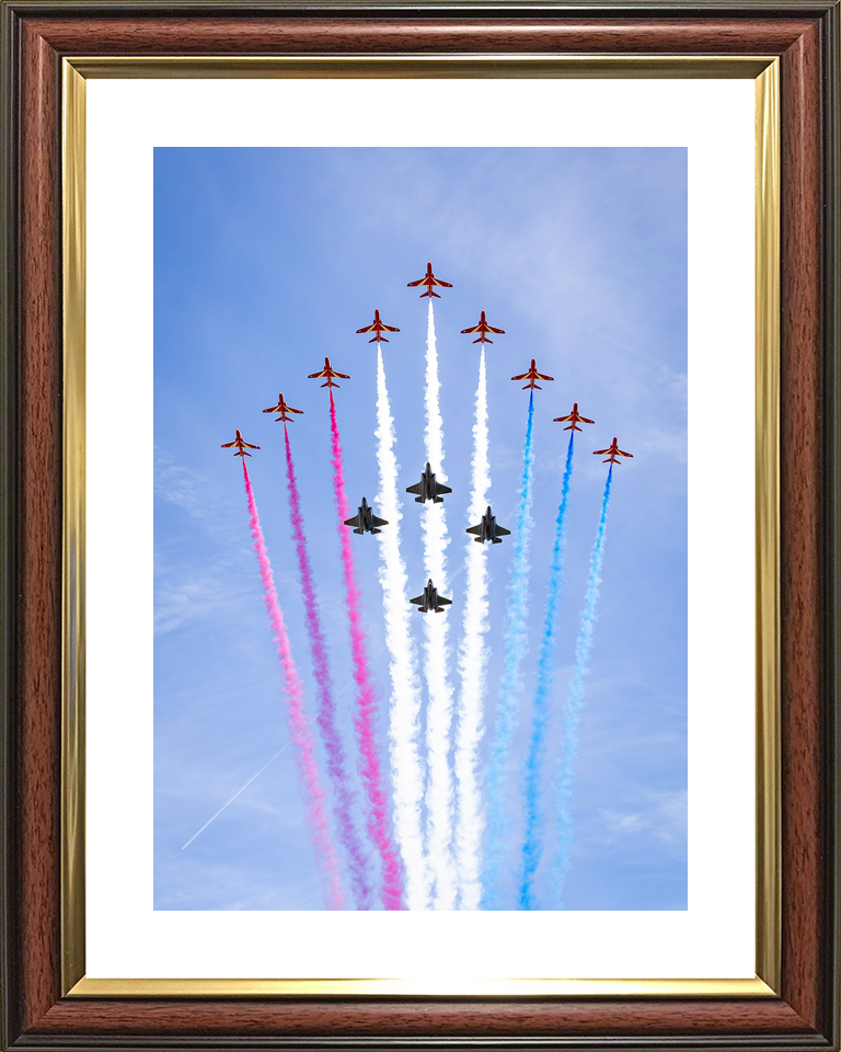RAF Red Arrows With F-35B Lightning Jets Flyover 2026 Photo Print - Posters, Prints, & Visual Artwork - by Hampshire Prints (image 8 of 9)