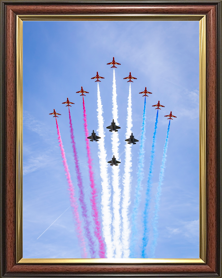 RAF Red Arrows With F-35B Lightning Jets Flyover 2026 Photo Print - Posters, Prints, & Visual Artwork - by Hampshire Prints (image 9 of 9)
