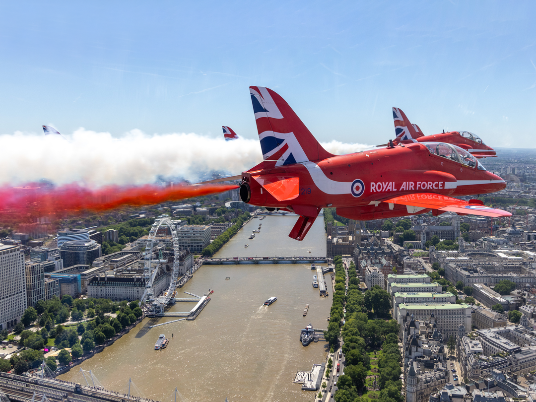 RAF Red Arrows Flyover The River Thames 2026 Photo Print - Posters, Prints, & Visual Artwork - by Hampshire Prints (image 1 of 9)