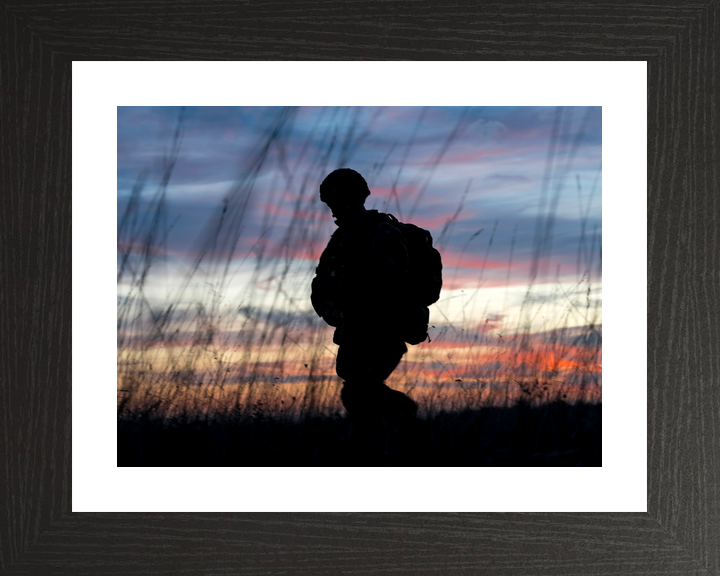 British Army 3 PARA Paratrooper Silhouette France November 2018