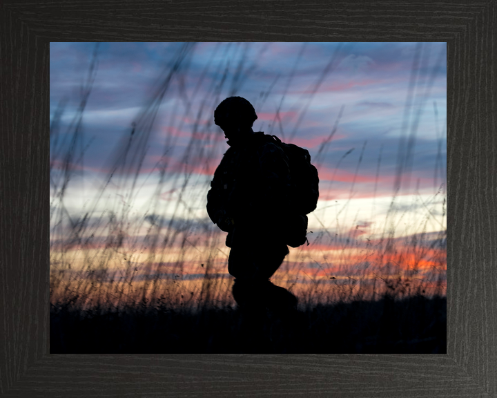 British Army 3 PARA Paratrooper Silhouette France November 2018