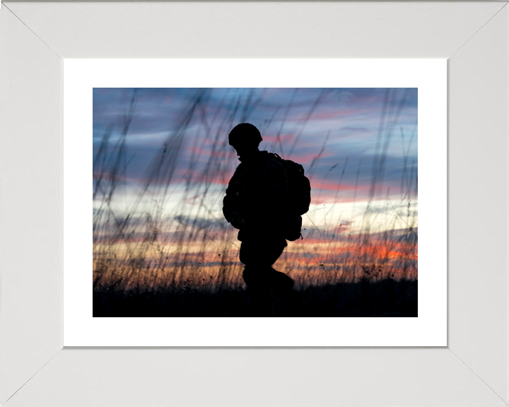 British Army 3 PARA Paratrooper Silhouette France November 2018