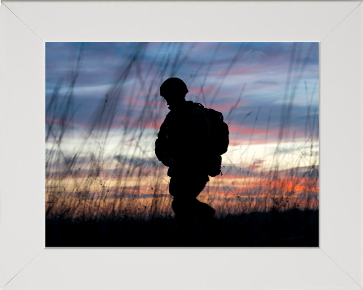 British Army 3 PARA Paratrooper Silhouette France November 2018
