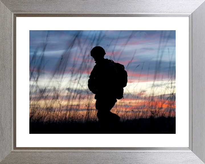 British Army 3 PARA Paratrooper Silhouette France November 2018