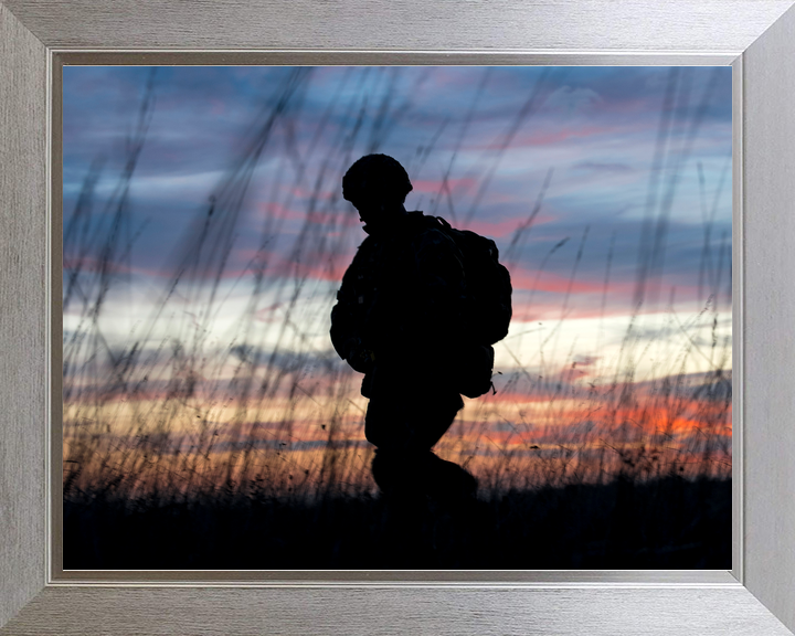 British Army 3 PARA Paratrooper Silhouette France November 2018