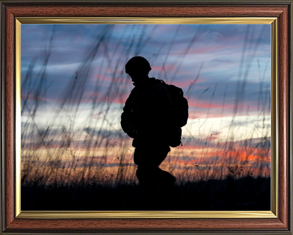 British Army 3 PARA Paratrooper Silhouette France November 2018