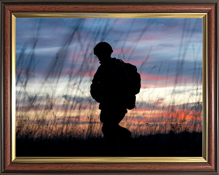 British Army 3 PARA Paratrooper Silhouette France November 2018