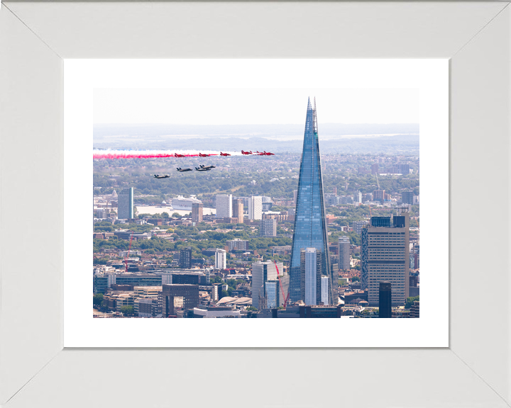 RAF Red Arrows Fly Past the Shard London 2026 Photo Print - Posters, Prints, & Visual Artwork - by Hampshire Prints (image 4 of 9)