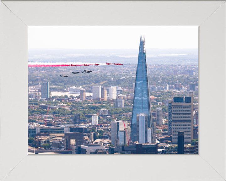 RAF Red Arrows Fly Past the Shard London 2026 Photo Print - Posters, Prints, & Visual Artwork - by Hampshire Prints (image 5 of 9)