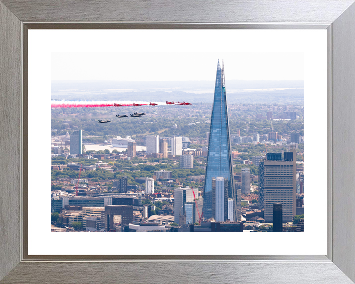 RAF Red Arrows Fly Past the Shard London 2026 Photo Print - Posters, Prints, & Visual Artwork - by Hampshire Prints (image 6 of 9)