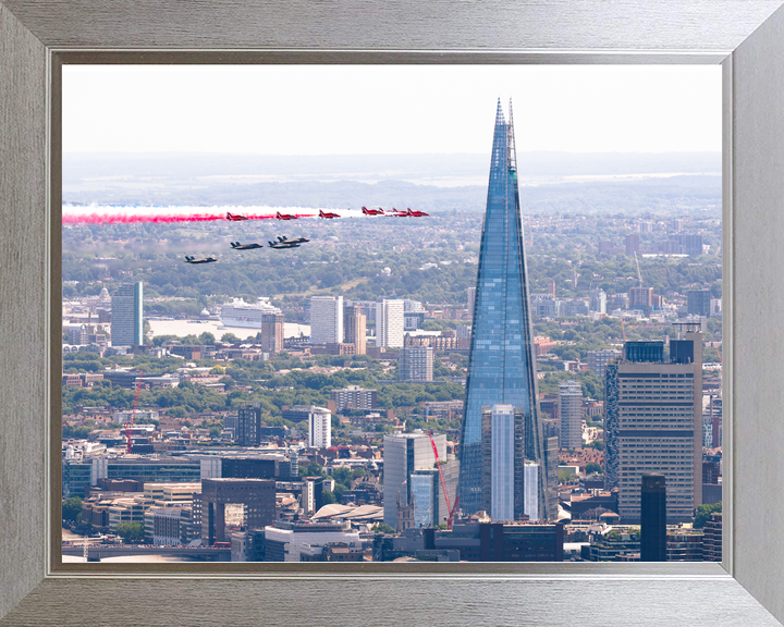 RAF Red Arrows Fly Past the Shard London 2026 Photo Print - Posters, Prints, & Visual Artwork - by Hampshire Prints (image 7 of 9)