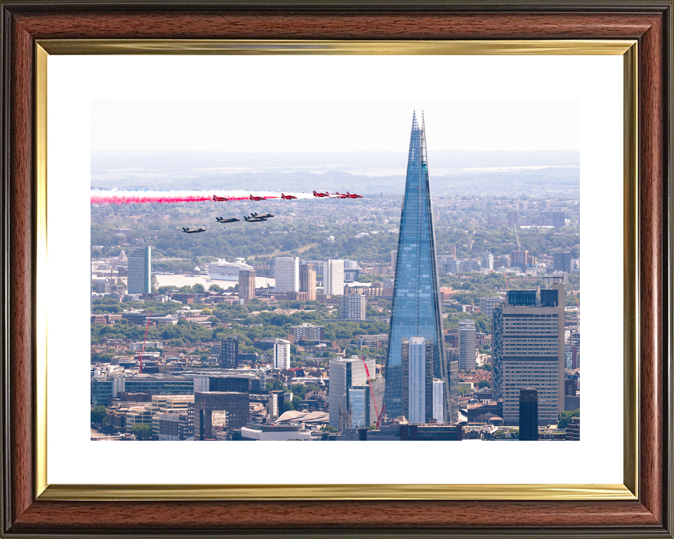 RAF Red Arrows Fly Past the Shard London 2026 Photo Print - Posters, Prints, & Visual Artwork - by Hampshire Prints (image 8 of 9)