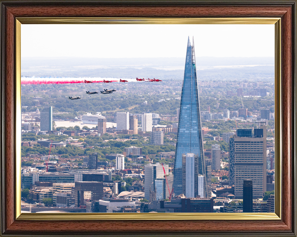 RAF Red Arrows Fly Past the Shard London 2026 Photo Print - Posters, Prints, & Visual Artwork - by Hampshire Prints (image 9 of 9)