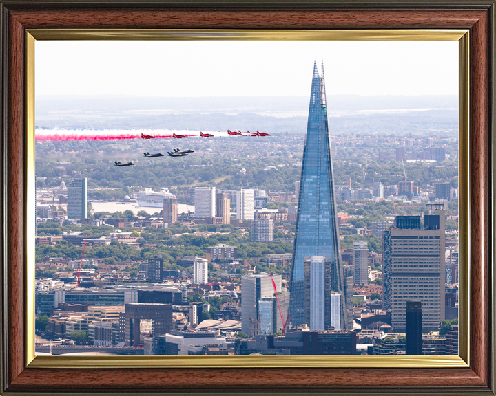 RAF Red Arrows Fly Past the Shard London 2026 Photo Print - Posters, Prints, & Visual Artwork - by Hampshire Prints (image 9 of 9)