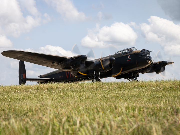 RAF Lancaster Bomber Before Takeoff Photo Print - Royal Air Force Aircraft Hampshire Prints 6 x 4 No Frame No