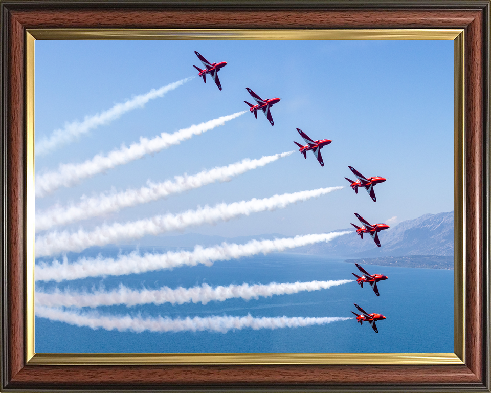 RAF Red Arrows In Formation Over Greece 2026 Photo Print - Posters, Prints, & Visual Artwork - by Hampshire Prints (image 9 of 9)