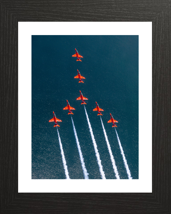 RAF Red Arrows In Formation Over the Sea 2026 Photo Print - Posters, Prints, & Visual Artwork - by Hampshire Prints (image 2 of 9)
