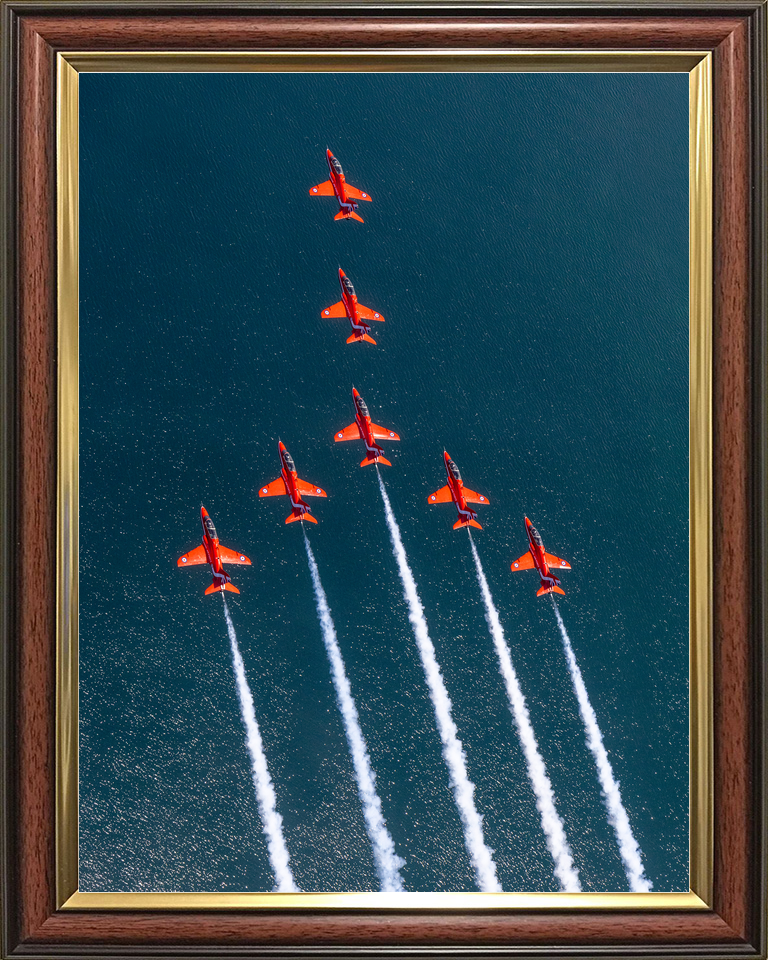 RAF Red Arrows In Formation Over the Sea 2026 Photo Print - Posters, Prints, & Visual Artwork - by Hampshire Prints (image 9 of 9)