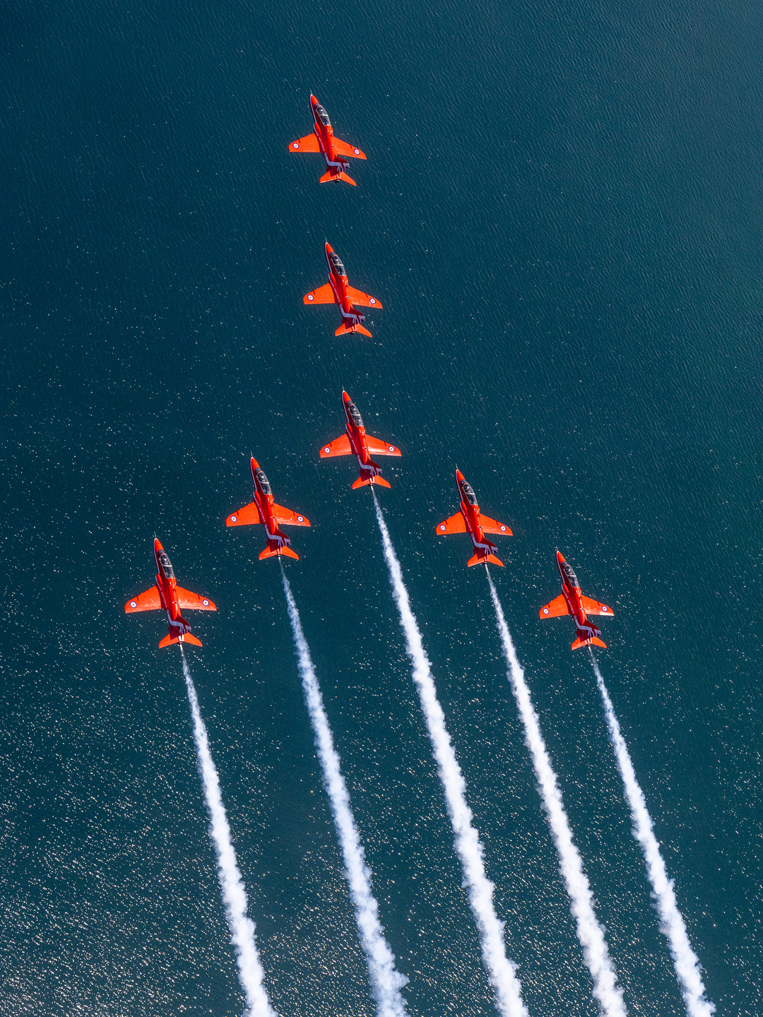 RAF Red Arrows In Formation Over the Sea 2026 Photo Print - Posters, Prints, & Visual Artwork - by Hampshire Prints (image 1 of 9)