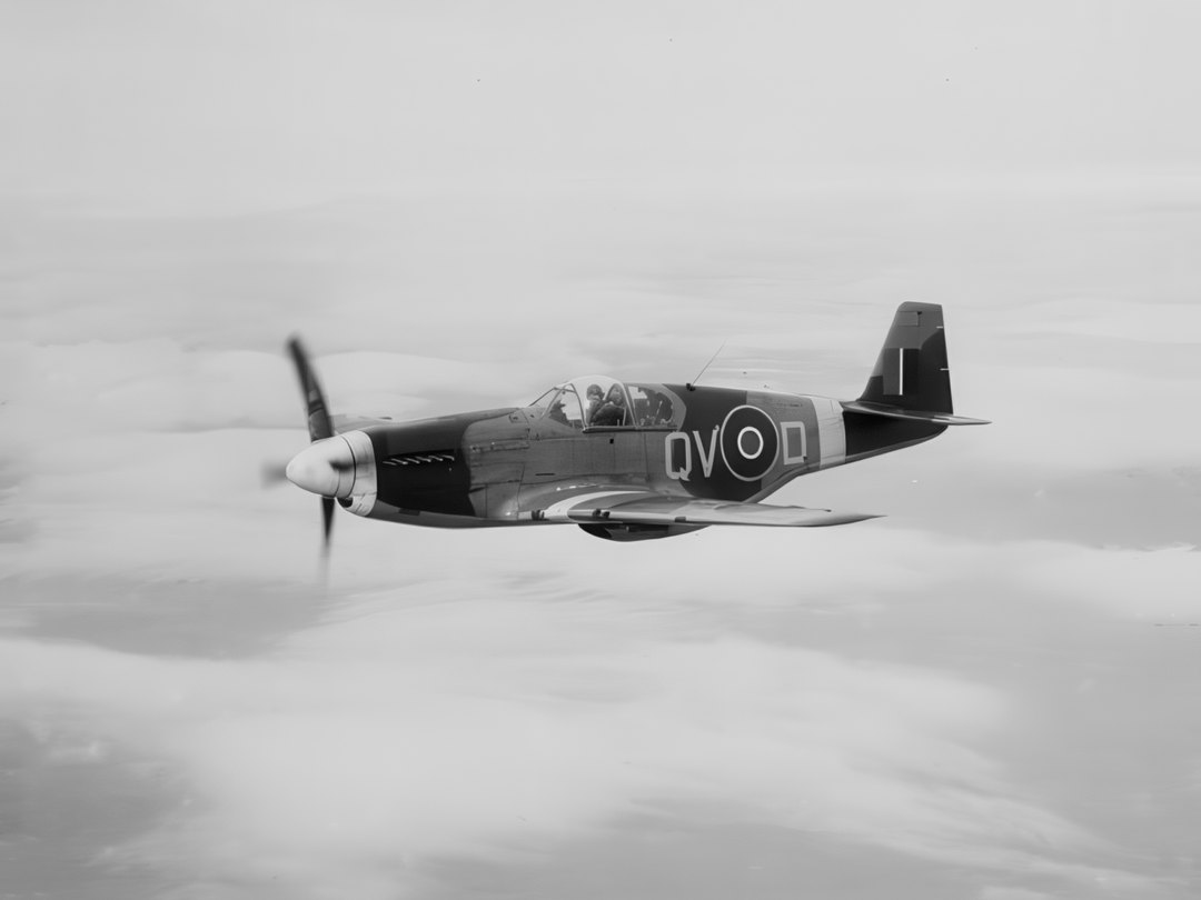 RAF Mustang III in Flight Photo Print Royal Air Force Aircraft Wall Art Aviation Decor Poster Posters, Prints, & Visual Artwork Hampshire Prints 6 x 4 No Frame No