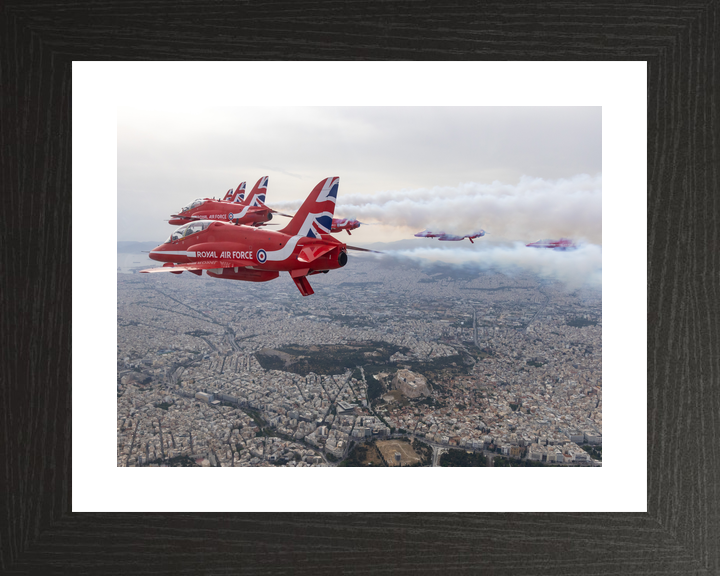 RAF Red Arrows Displaying Over Athens 2026 Photo Print - Posters, Prints, & Visual Artwork - by Hampshire Prints (image 2 of 9)