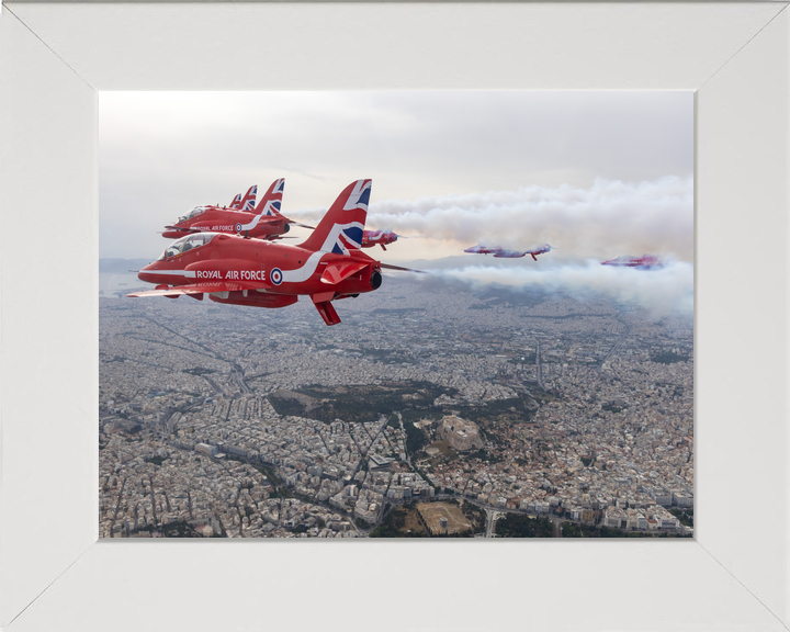 RAF Red Arrows Displaying Over Athens 2026 Photo Print - Posters, Prints, & Visual Artwork - by Hampshire Prints (image 5 of 9)