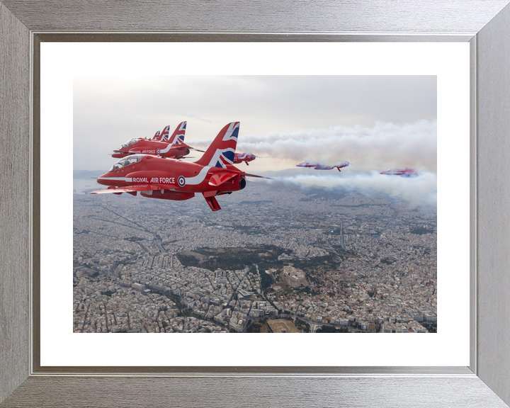 RAF Red Arrows Displaying Over Athens 2026 Photo Print - Posters, Prints, & Visual Artwork - by Hampshire Prints (image 6 of 9)
