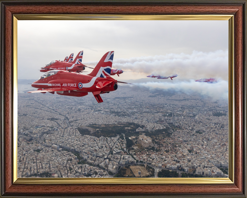 RAF Red Arrows Displaying Over Athens 2026 Photo Print - Posters, Prints, & Visual Artwork - by Hampshire Prints (image 9 of 9)