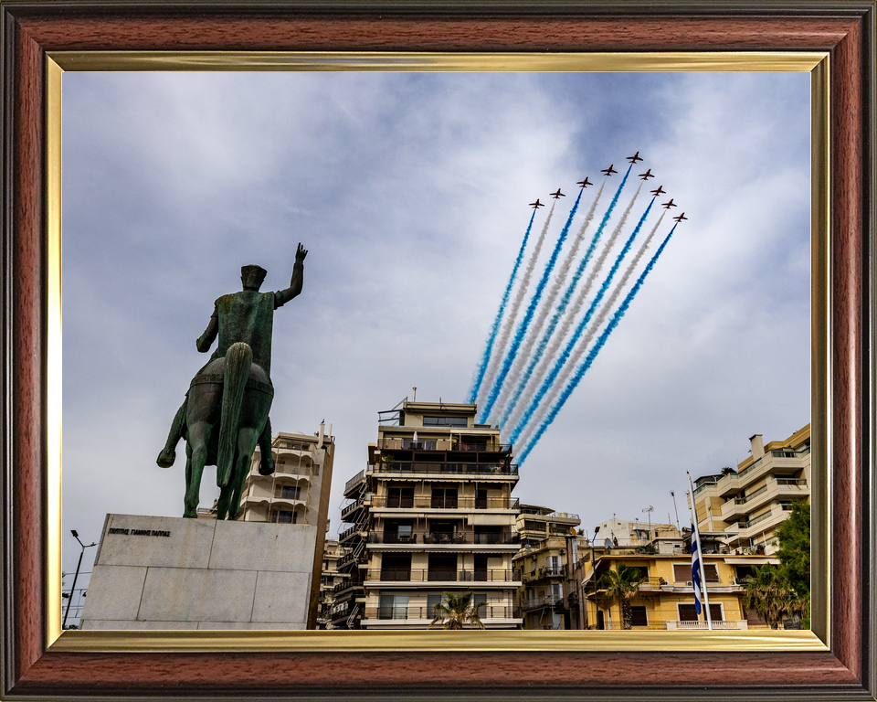 RAF Red Arrows Displaying Over Athens May 2026 Photo Print - Posters, Prints, & Visual Artwork - by Hampshire Prints (image 9 of 9)