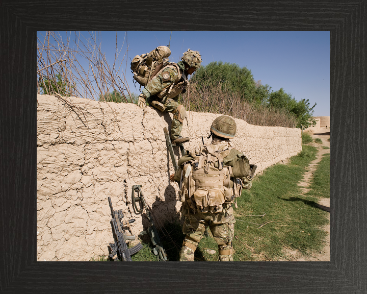British Army 1 RGR Gurkhas Climb Wall Nahr-e Saraj June 2010