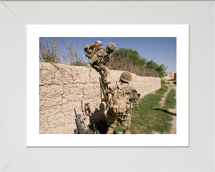 British Army 1 RGR Gurkhas Climb Wall Nahr-e Saraj June 2010