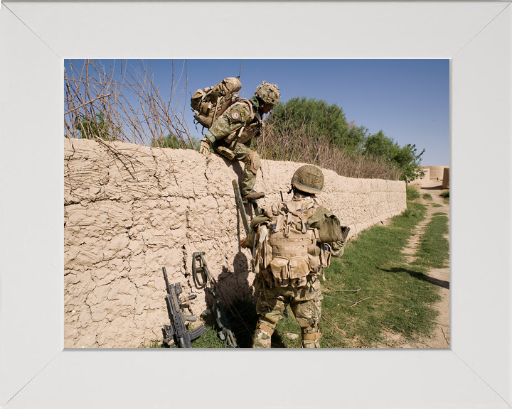 British Army 1 RGR Gurkhas Climb Wall Nahr-e Saraj June 2010