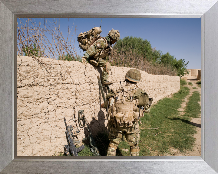 British Army 1 RGR Gurkhas Climb Wall Nahr-e Saraj June 2010