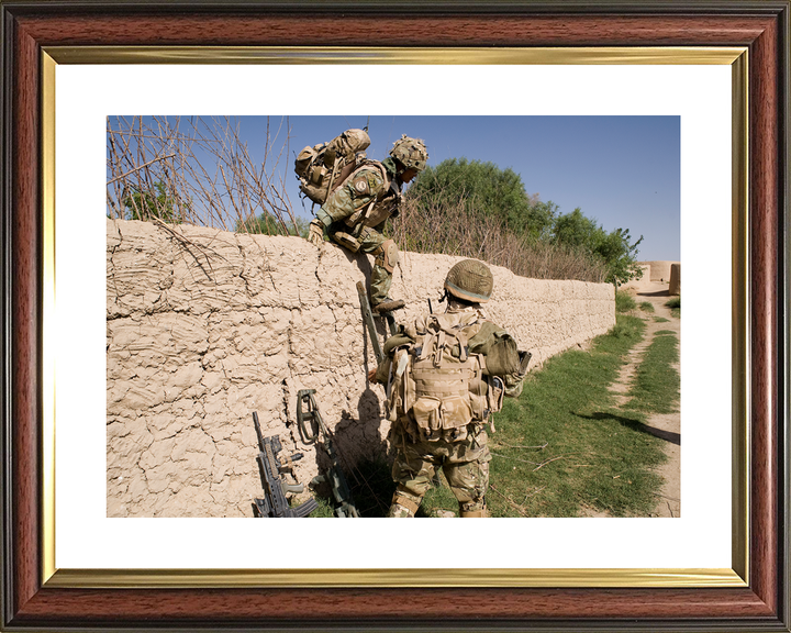 British Army 1 RGR Gurkhas Climb Wall Nahr-e Saraj June 2010