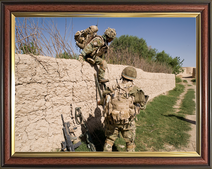 British Army 1 RGR Gurkhas Climb Wall Nahr-e Saraj June 2010