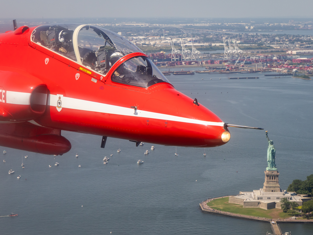 RAF Red Arrows Hawk Over New York 2026
