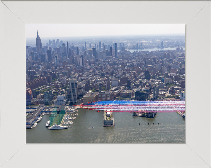 RAF Red Arrows Over New York Skyline 2026