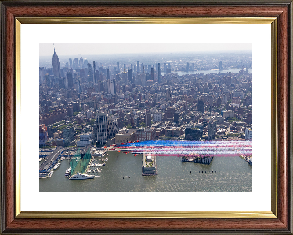 RAF Red Arrows Over New York Skyline 2026