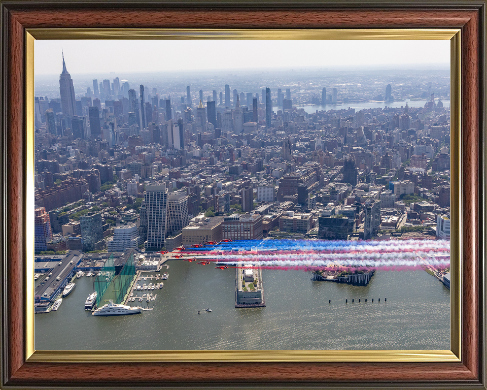 RAF Red Arrows Over New York Skyline 2026