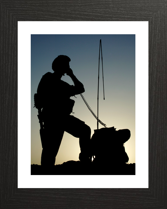 British Army 216 Signal Squadron Silhouette Lashkar Gah 2006