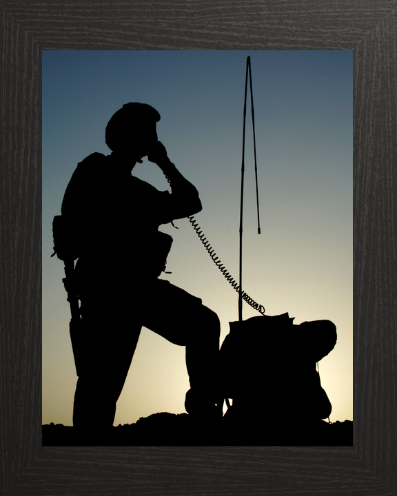 British Army 216 Signal Squadron Silhouette Lashkar Gah 2006