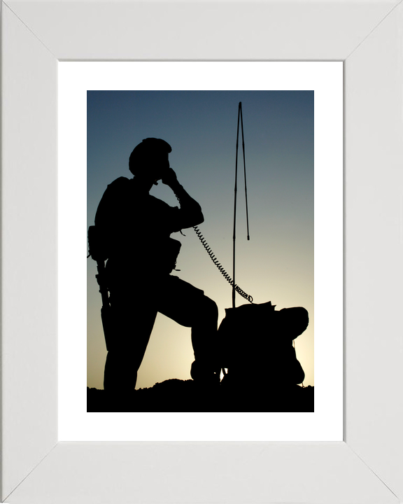 British Army 216 Signal Squadron Silhouette Lashkar Gah 2006